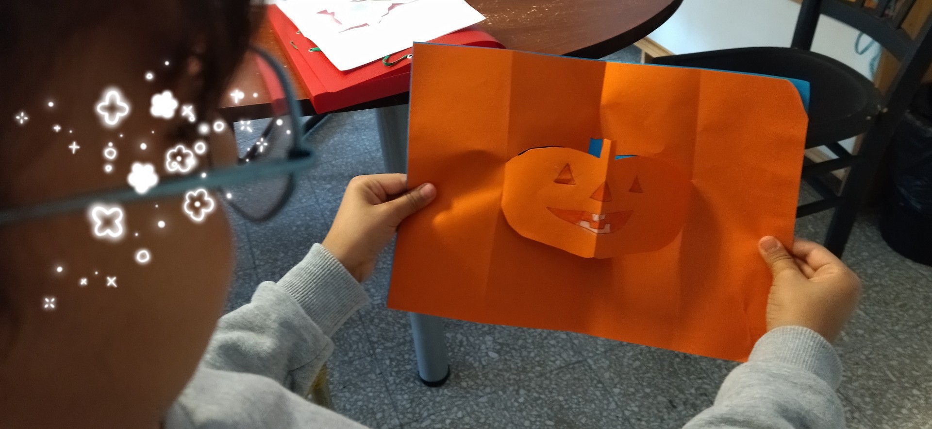 On fait une citrouille pop-up